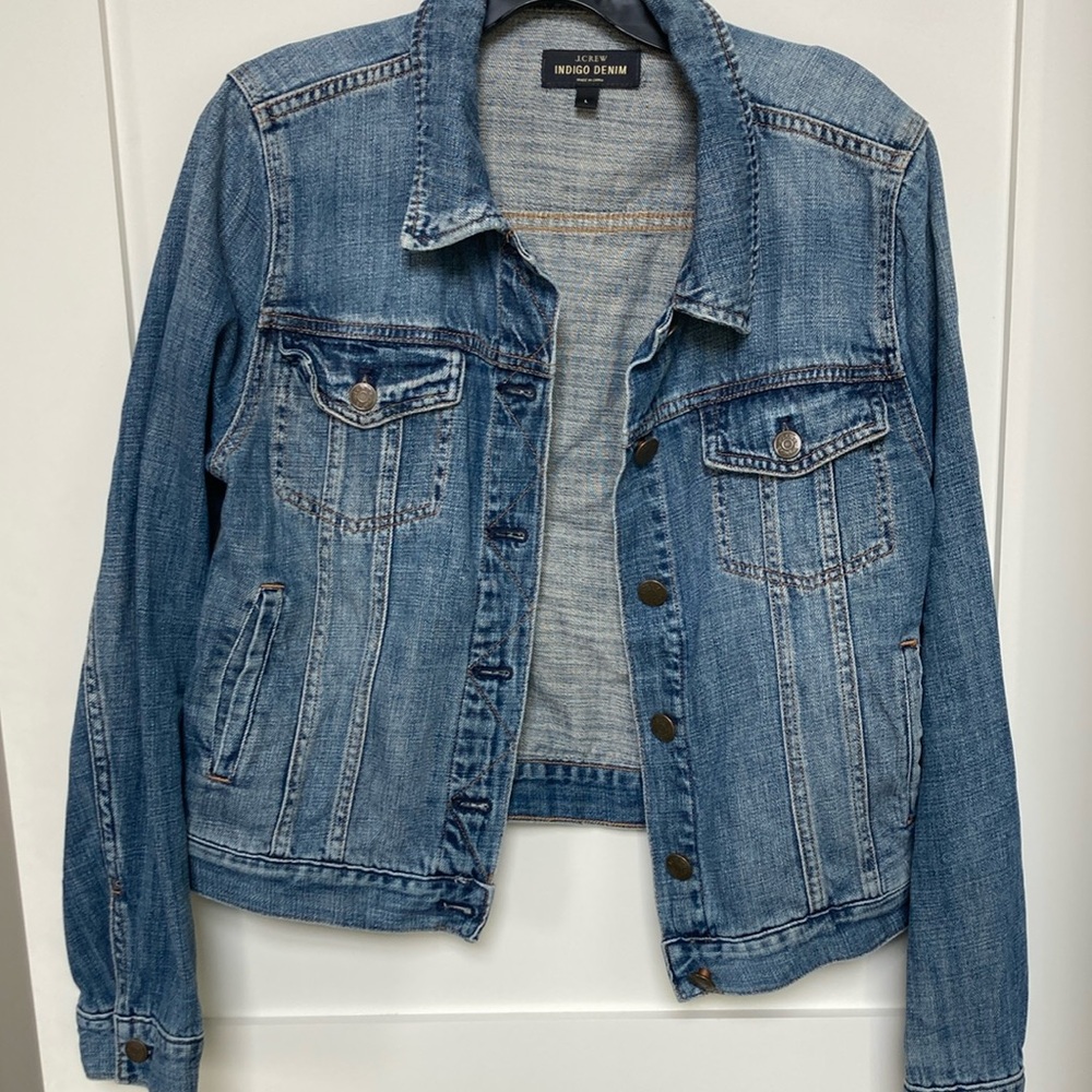 J Crew Blue Jean Jacket Classic Denim Style